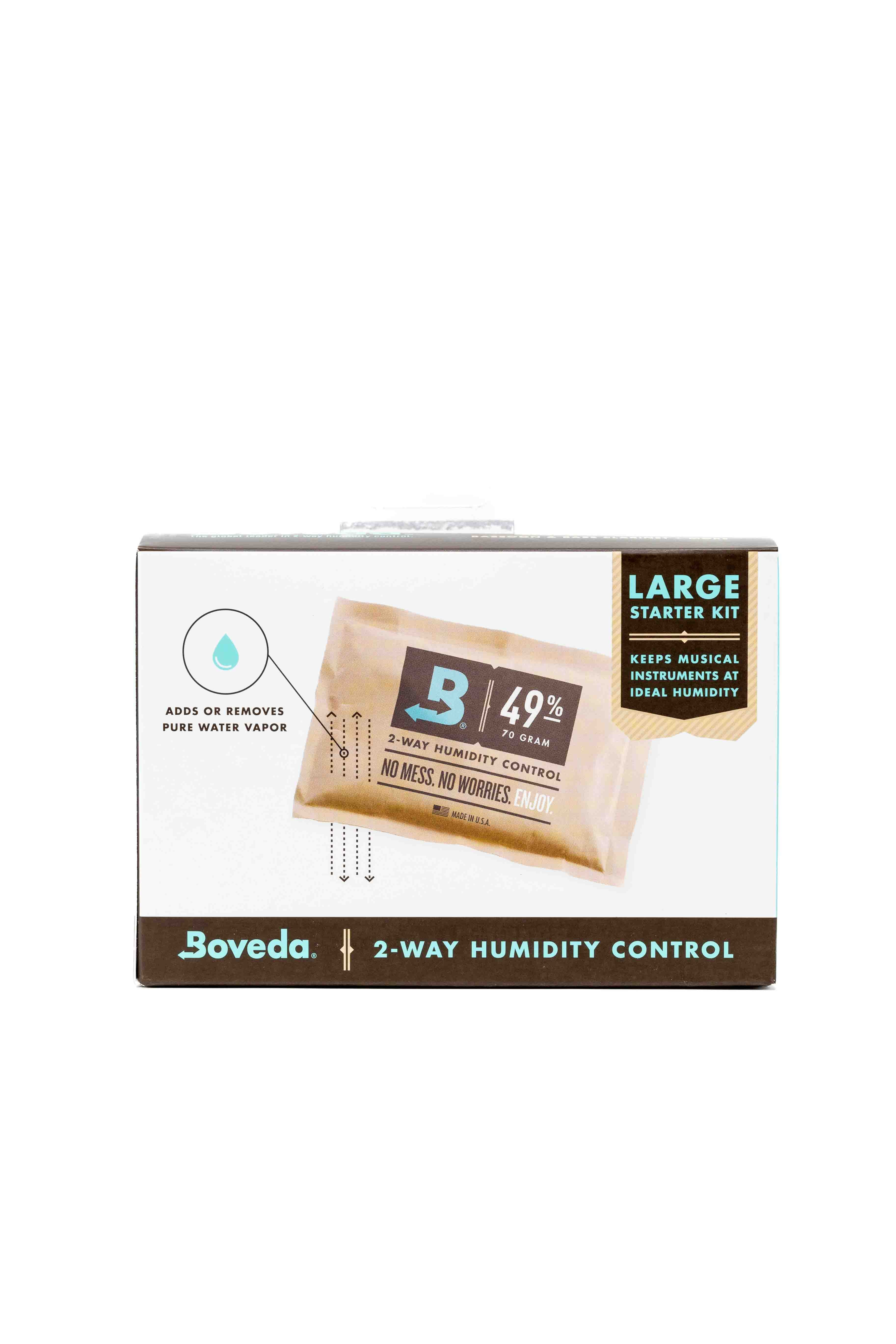 Boveda 2-way Humidity Control Starter Kit (2 49% RH Packets & Saddlebag Holder)