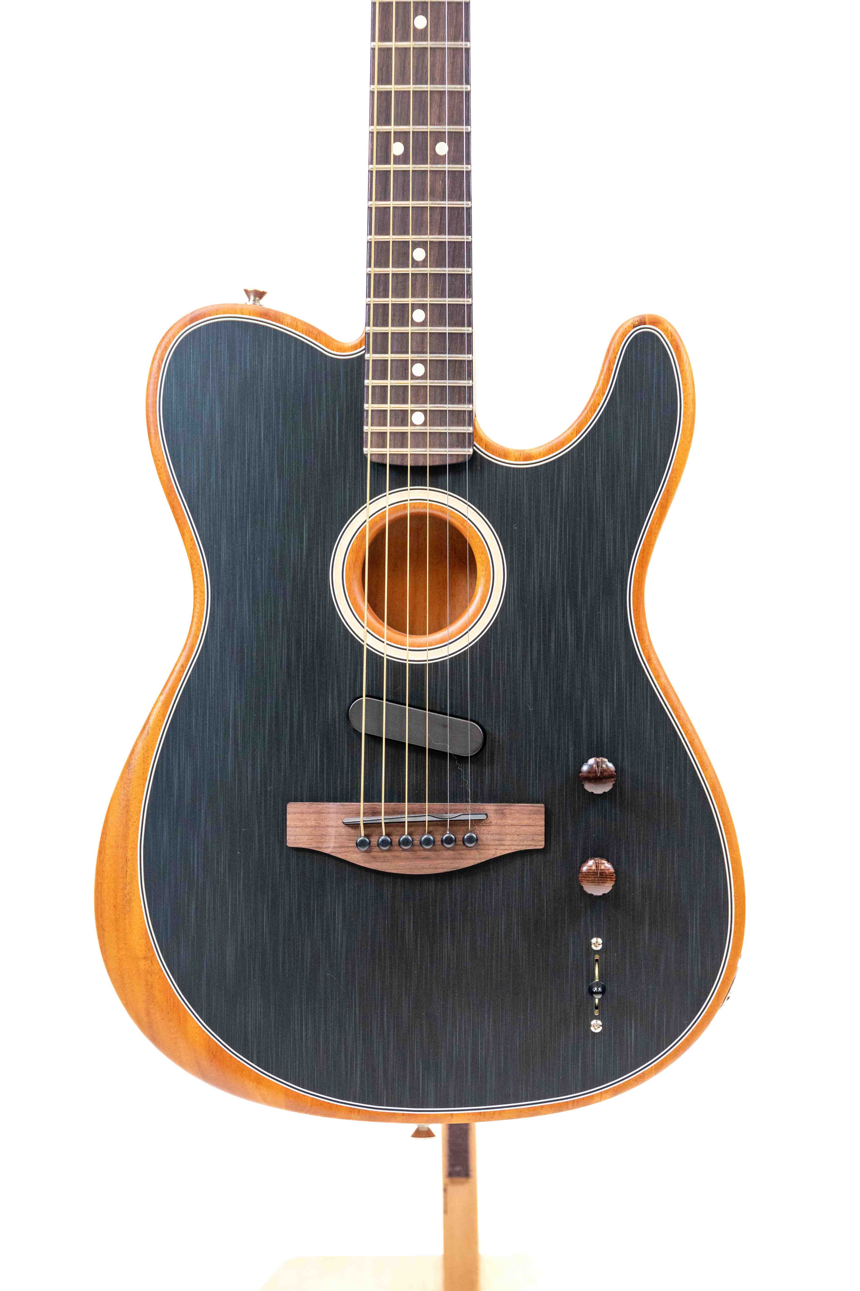 Fender Acoustasonic Player Telecaster Acoustic Electric Guitar Brushed Black