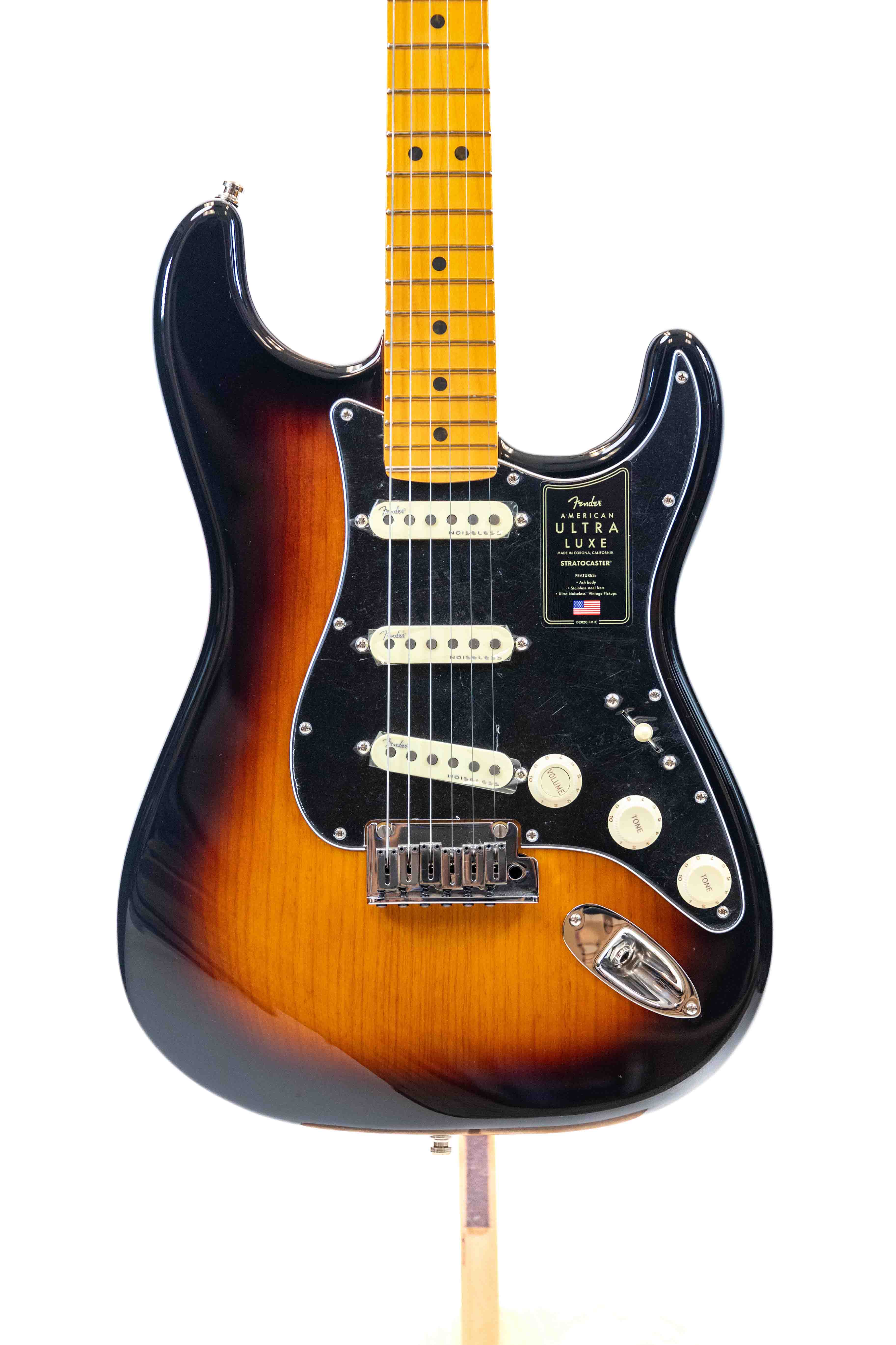 Fender American Ultra Luxe Stratocaster 2 Color Sunburst with Maple Neck